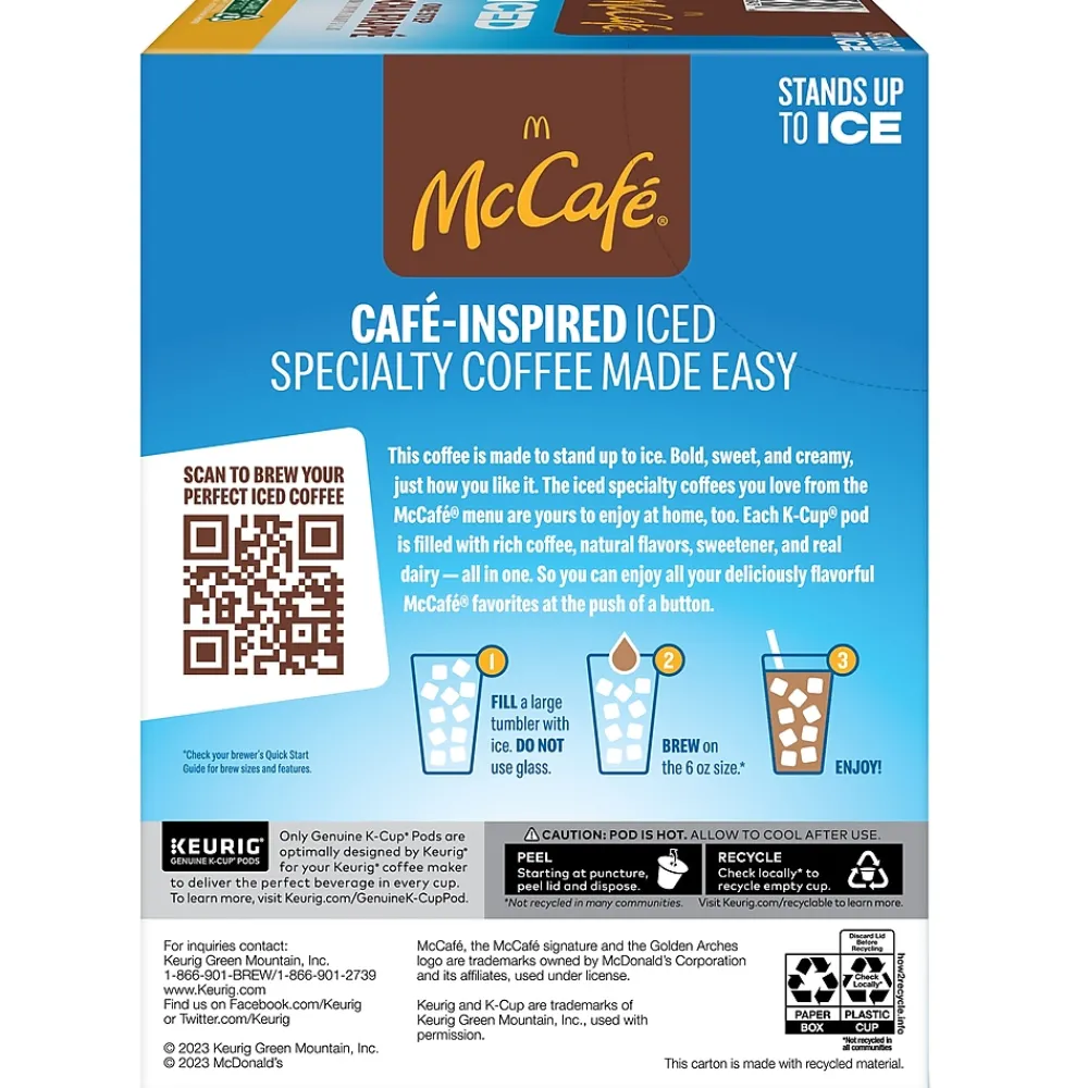 McCafe Mocha Frappe Iced Coffee Keurig® K-Cup® Pods, Medium Roast, 20/Box (5000372394)