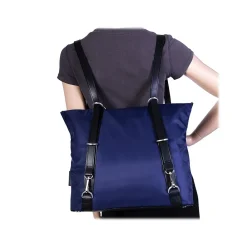 Dylan N Series Navy Nylon Tote, Medium (18487)<McKlein Discount
