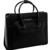 Lake Forest Ladies' Laptop Briefcase, Top Grain Cowhide Leather, Black (94335)<McKlein Discount