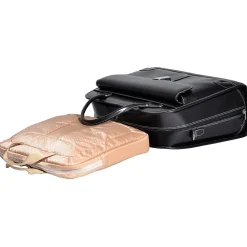 Lakewood, Checkpoint-Friendly Detachable Wheeled Laptop Briefcase, Top Grain Cowhide Leather, Black (96615)<McKlein Hot