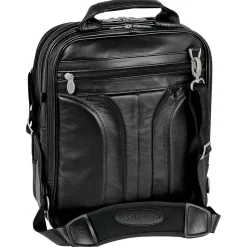 Laptop Pouch, Black Leather (4165)<McKlein Hot