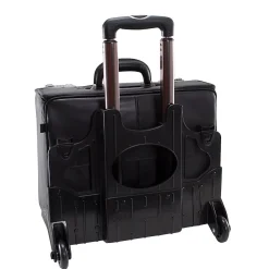 Laptop Roller, Black Leather (84665)<McKlein Clearance