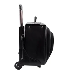Laptop Roller, Black Leather (84665)<McKlein Clearance
