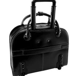 Limited Edition Laptop Briefcase, Black Leather (96315C)<McKlein Discount
