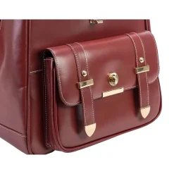 McKlein MARYVILLE Business Laptop/Tablet Backpack, Red (99576)