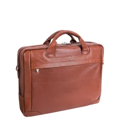 Montclare 13" Laptop Briefcase, Brown Leather (15494)<McKlein Hot