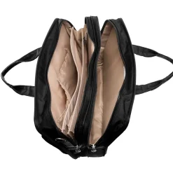 P Series Laptop Briefcase, Black Nylon (58435)<McKlein Clearance