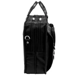 P Series Laptop Briefcase, Black Nylon (58435)<McKlein Clearance