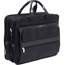 P Series Laptop Briefcase, Black Nylon (56445)<McKlein Outlet