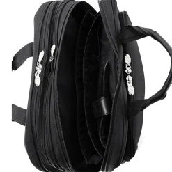 Pearson Expandable Double Compartment Laptop Briefcase, Tech-Lite Ballistic Nylon, Black (74565)<McKlein Best