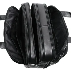 R Series, CHICAGO, Nylon, Patented Detachable Wheeled Laptop Overnight w/Removable Briefcase, Black (73585)<McKlein Best