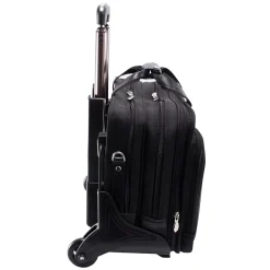Roosevelt, Patented Detachable Wheeled Laptop Briefcase, Tech-Lite Ballistic Nylon, Black (74555)<McKlein Best