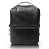 McKlein U Series East Side Laptop Backpack, Black Leather (18875)