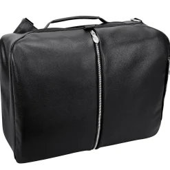 McKlein U Series East Side Laptop Backpack, Black Leather (18875)
