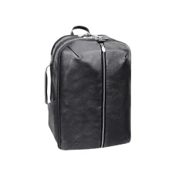 McKlein U Series Englewood Laptop Backpack, Black Leather (18895)