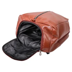U Series South Shore Laptop Backpack, Brown Leather (18884)<McKlein