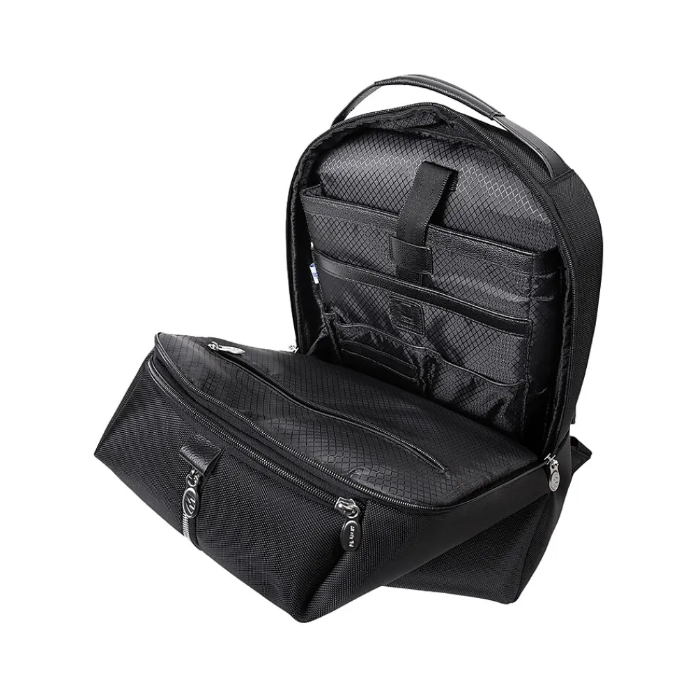 U Series South Shore Laptop Backpack, Black Nylon (78885)<McKlein Sale