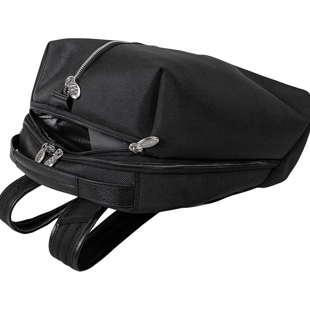 U Series South Shore Laptop Backpack, Black Nylon (78885)<McKlein Sale