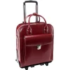 W Series Laptop Roller, Red Trimmed In Sand Leather (96496)<McKlein