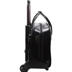 W Series Laptop Roller, Black Leather (94985)<McKlein Online
