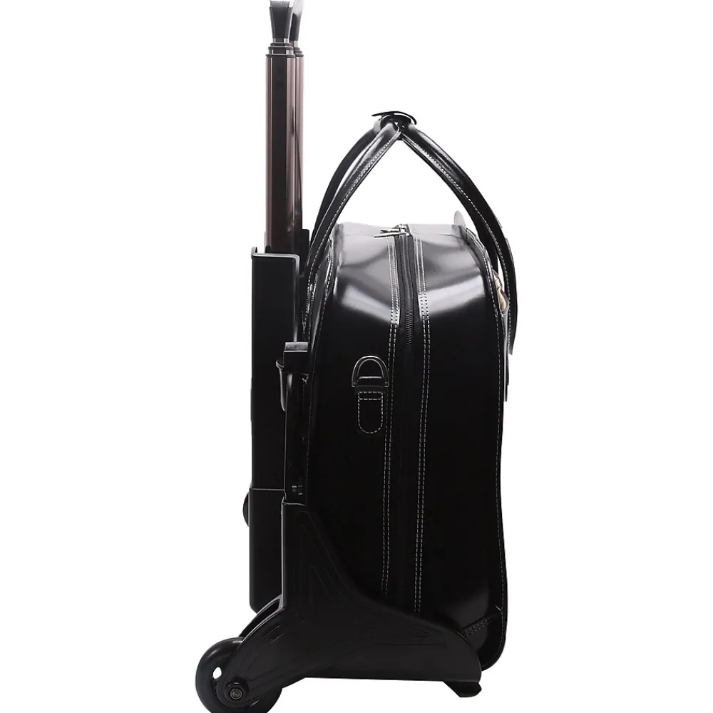 W Series Laptop Roller, Black Leather (94985)<McKlein Online