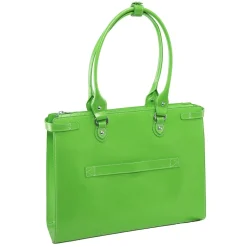 W Series, WINNETKA, Genuine Cowhide Leather,Ladies' Laptop Briefcase w/ Removable Sleeve, Green (94831)<McKlein Clearance
