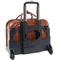 WILLOWBROOK W Series Laptop Briefcase, Brown Genuine Leather (94984)<McKlein Best