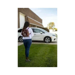 McKlein USA ACADIA Mini Bow Backpack with Coin Purse, Red (99716)