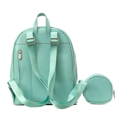 McKlein USA ACADIA Mini Bow Backpack with Coin Purse, Aqua Blue (99718)