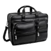 Laptop Bags|McKlein USA CLINTON 17" Leather Rolling Laptop Bag, Brown (88444)