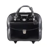 Laptop Bags|McKlein USA DENALI 15" Leather Rolling Laptop Bag, Black (99705)