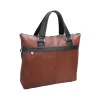 USA EASTWARD U Series Leather Pocket Briefcase, Brown (18390)<McKlein Sale