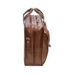 USA Hubbard Leather Briefcase, Brown (88434)<McKlein Best