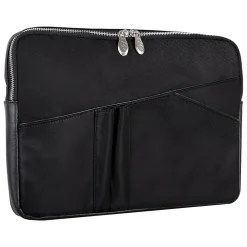 USA N Series AUBURN Nylon Laptop Sleeve for 15" Laptops, Black (18325)<McKlein
