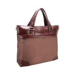USA N Series EASTWARD Nylon Slim Briefcase, Khaki (18394)<McKlein Clearance