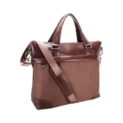 USA N Series EASTWARD Nylon Slim Briefcase, Khaki (18394)<McKlein Clearance