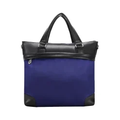 USA N Series EASTWARD Nylon Slim Briefcase, Navy/Black (18397)<McKlein Clearance