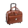USA Roseville W Series Leather Check-Point Friendly Briefcase, Brown (96644)<McKlein Outlet