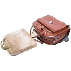 USA Roseville W Series Leather Check-Point Friendly Briefcase, Brown (96644)<McKlein Outlet