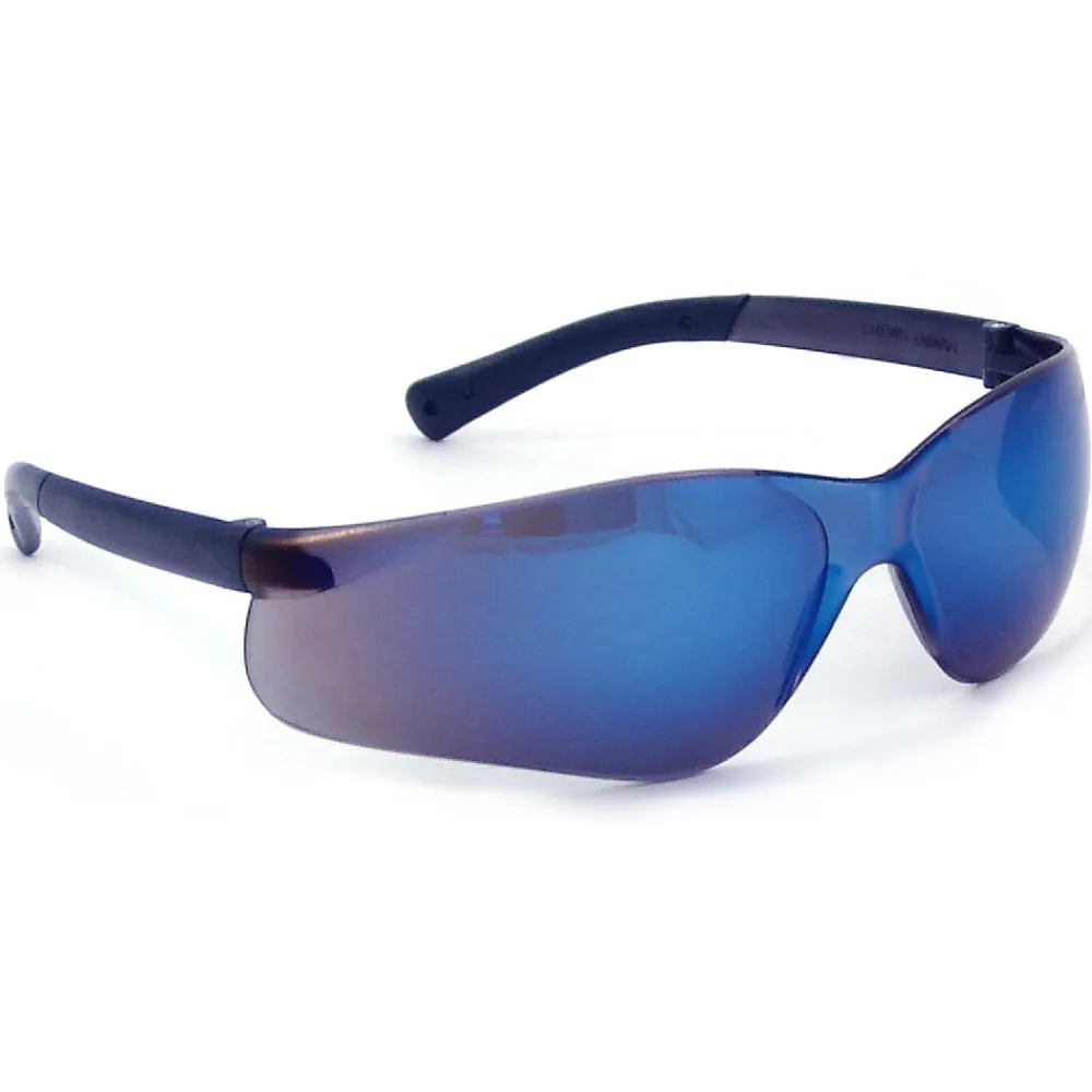 Crews MCR Safety® BearKat® Safety Glasses, Blue-Mirror