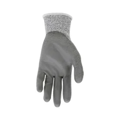 MCR Safety Cut Pro Hypermax Fiber/Polyurethane Work Gloves, XS, A3 Cut Level, Salt-and-Pepper/Gray, Dozen (92752XS)