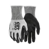 MCR Safety Cut Pro Hypermax Fiber/Bi-Polymer Work Gloves, Salt-and-Pepper/Black, XS, Pair (92754BPXS)