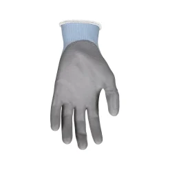 MCR Safety Cut Pro Hypermax Fiber/Polyurethane Work Gloves, Blue/Gray, M, Pair (92718PUM)