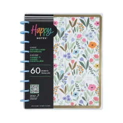 Notebooks|Me & My Big Ideas Happy Notes Soft Florals Notebook, 7" x 9.25", Dotted, 60 Sheets, Multicolor (NPC-070)