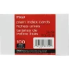 Index Cards*Mead 3" x 5" Index Cards, Blank, White, 100/Pack, 36 Pack/Bundle (MEA63352)