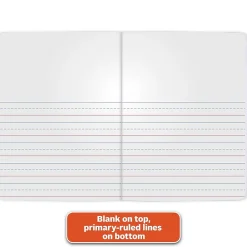 Composition Notebooks|Mead Grades K-2 Primary Ruled Journal 1-Subject Composition Notebook, 7.5