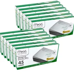 Clearance Mead Kraft Self Seal Security Tinted #10 Business Envelope 4 1/8" x 9 1/2", 45/Box, 12 Boxes/Bundle (MEA75026-12)