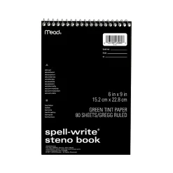 Notepads|Mead Spell-Write Steno Pad, 6