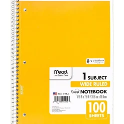 Subject Notebooks|Mead Spiral 1-Subject Notebook, 8