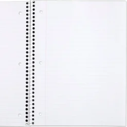 Subject Notebooks|Mead 1-Subject Notebook, 8.0" x 10.5", Wide Ruled, 70 Sheets, Black (05510AA5)